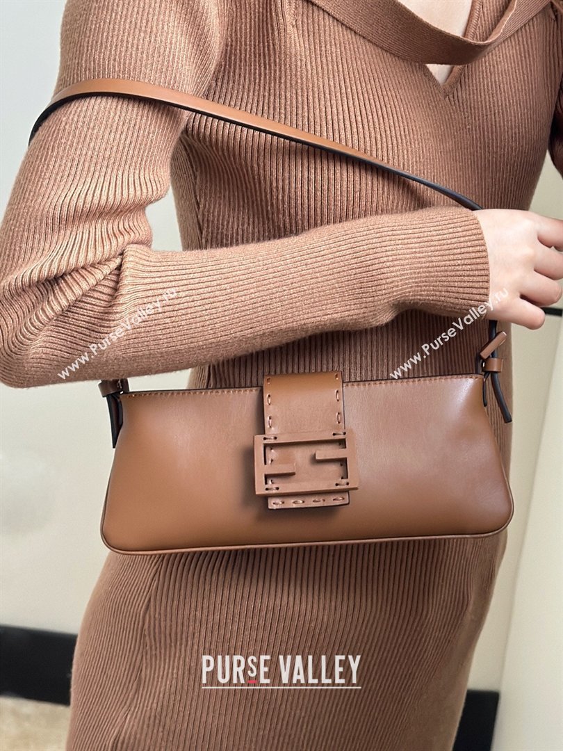 Fendi Baby B. Mini Bag in Leather Tan Brown 2026 8705 (CL-260123080)