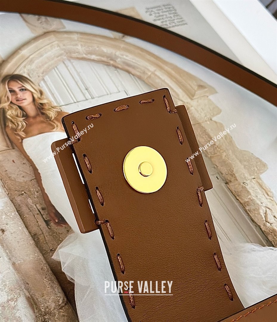 Fendi Baby B. Mini Bag in Leather Tan Brown 2026 8705 (CL-260123080)