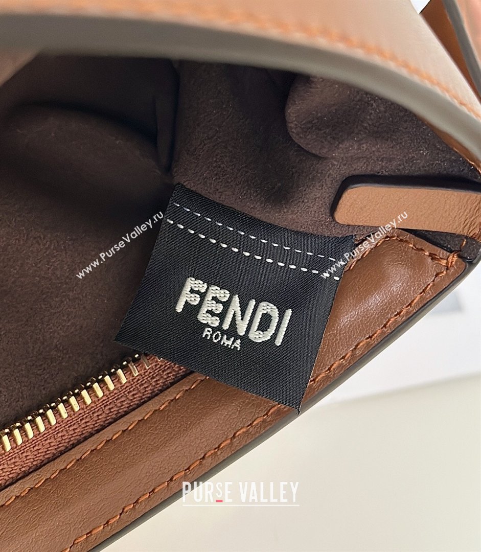 Fendi Baby B. Mini Bag in Leather Tan Brown 2026 8705 (CL-260123080)