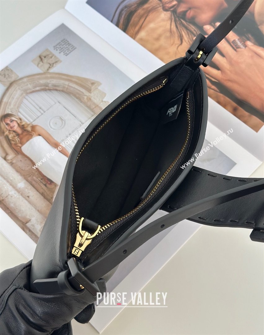 Fendi Baby B. Mini Bag in Leather Black 2026 8705 (CL-260123081)