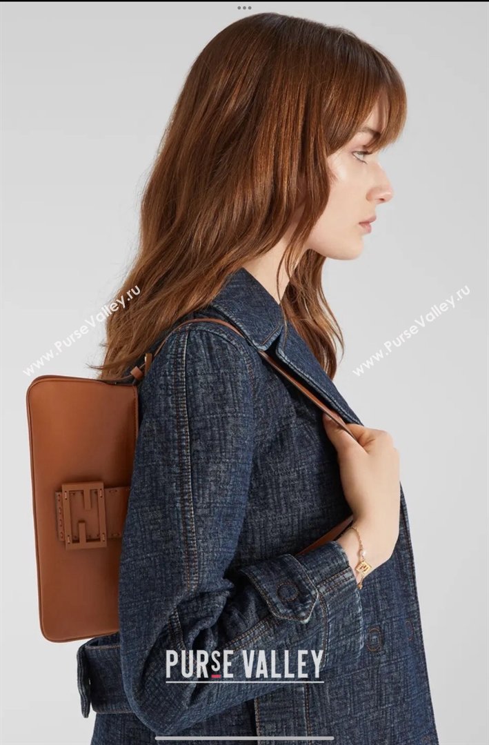 Fendi Baby B. Mini Bag in Leather Tan Brown 2026 8705 (CL-260123080)