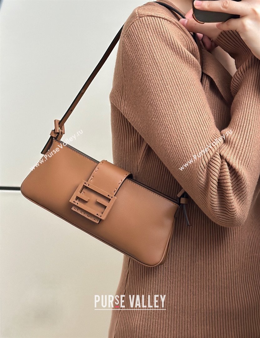 Fendi Baby B. Mini Bag in Leather Tan Brown 2026 8705 (CL-260123080)