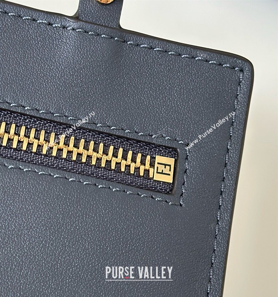 Fendi Large Roll Reversible shopper Tote Bag in FF jacquard and Denim Royal Blue 2026 8661L (CL-260409097)