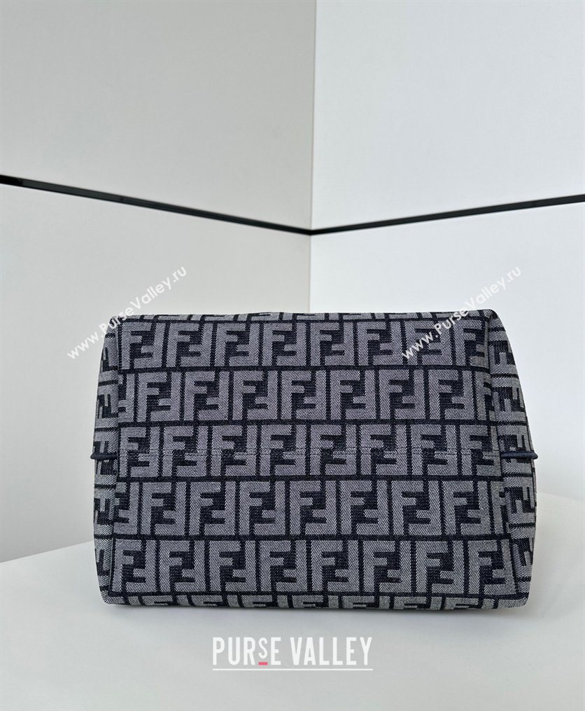 Fendi Large Roll Reversible shopper Tote Bag in FF jacquard and Denim Royal Blue 2026 8661L (CL-260409097)