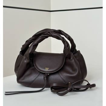 Fendi Spy Small Bag in Leather 80888S Dark Brown 2025 (CL-250807034)