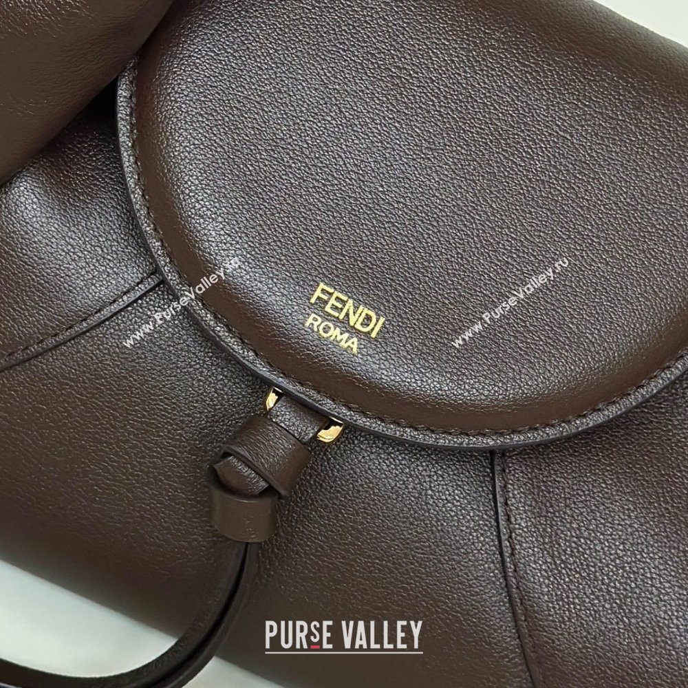 Fendi Spy Small Bag in Leather 80888S Dark Brown 2025 (CL-250807034)