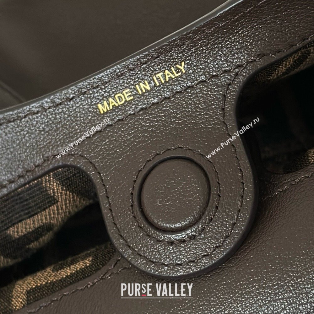 Fendi Spy Small Bag in Leather 80888S Dark Brown 2025 (CL-250807034)