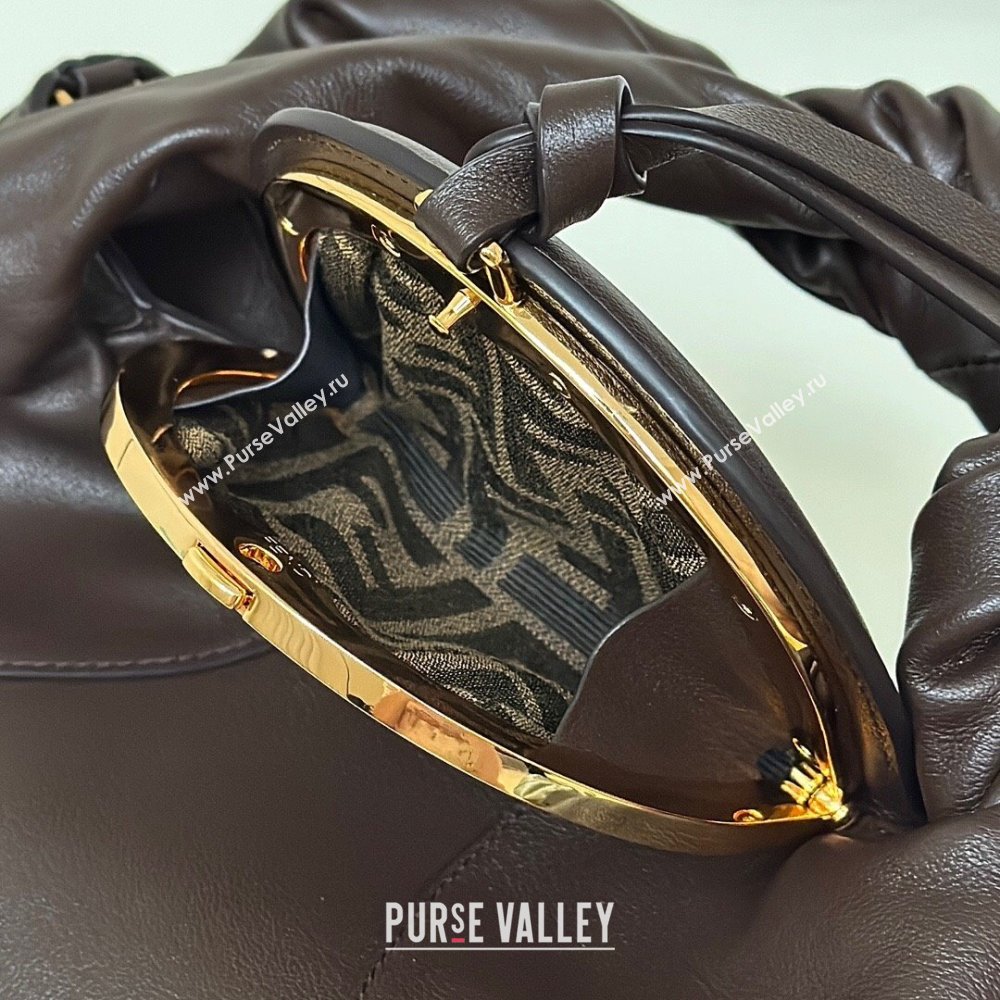 Fendi Spy Small Bag in Leather 80888S Dark Brown 2025 (CL-250807034)