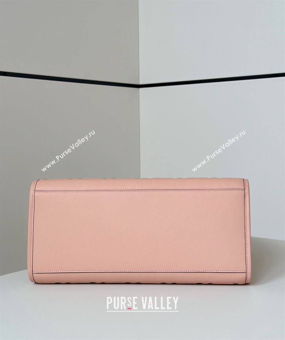 Fendi Sunshine Shopper Medium Bag in FF Leather Pink 2025 8597L (CL-250628019)