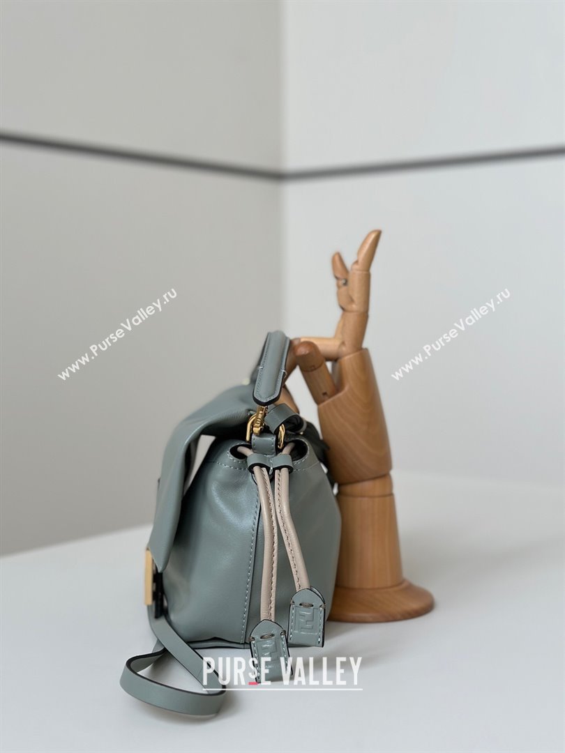 Fendi Mamma Baguette Small Bag in Nappa Leather Light Grey 2025 8677S (CL-250807021)