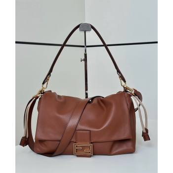 Fendi Mamma Baguette Large Bag in Nappa Leather Brown 2025 8677L (CL-250628003)