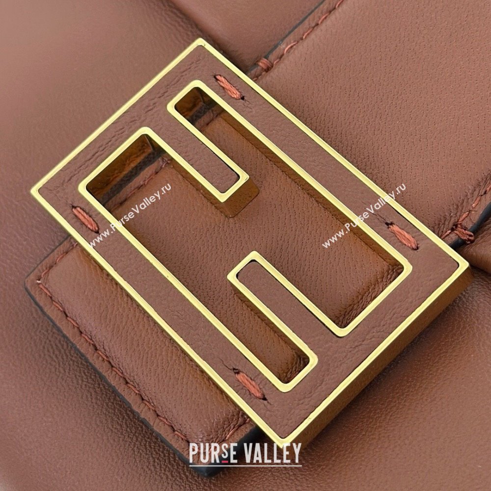 Fendi Mamma Baguette Large Bag in Nappa Leather Brown 2025 8677L (CL-250628003)