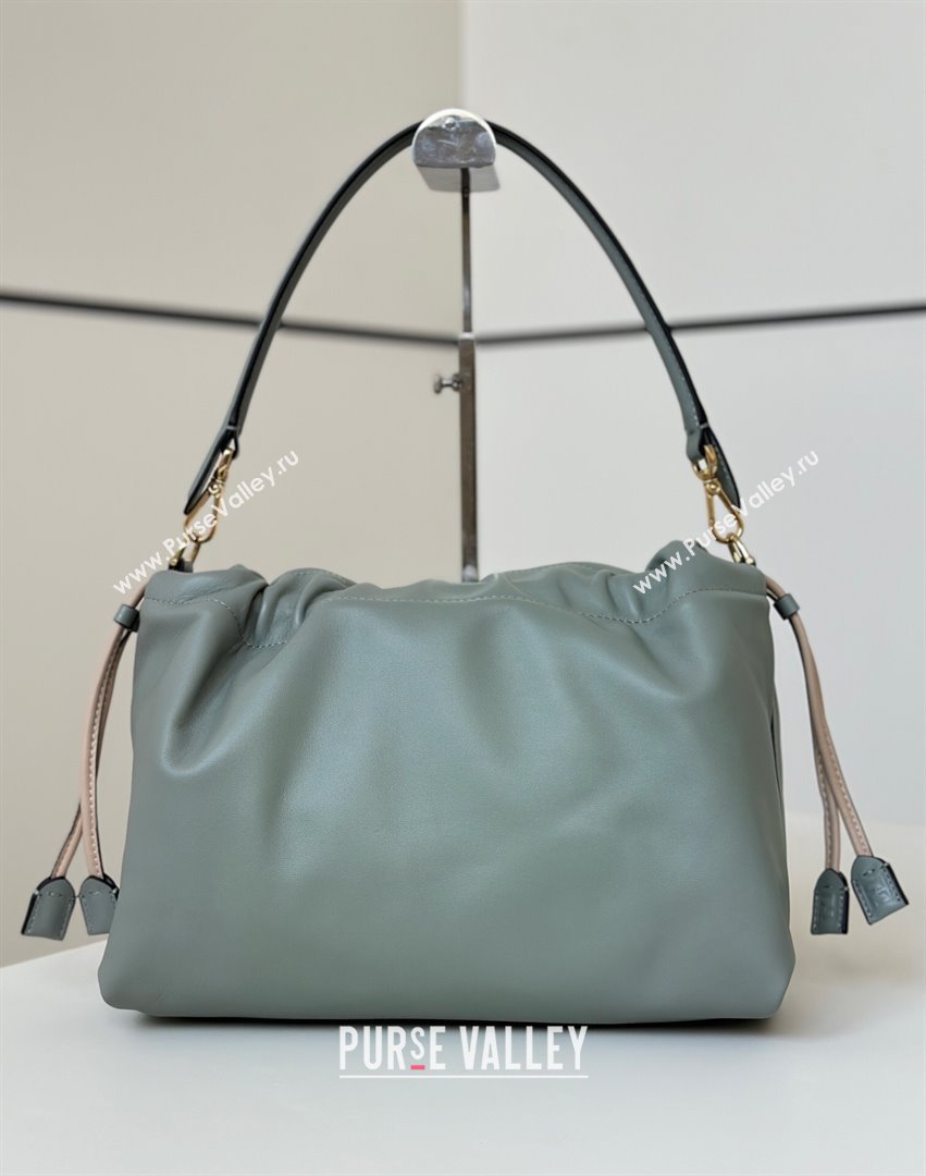 Fendi Mamma Baguette Large Bag in Nappa Leather Green 2025 8677L (CL-250628001)