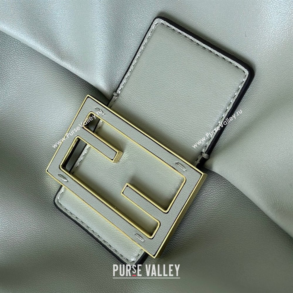 Fendi Mamma Baguette Large Bag in Nappa Leather Green 2025 8677L (CL-250628001)
