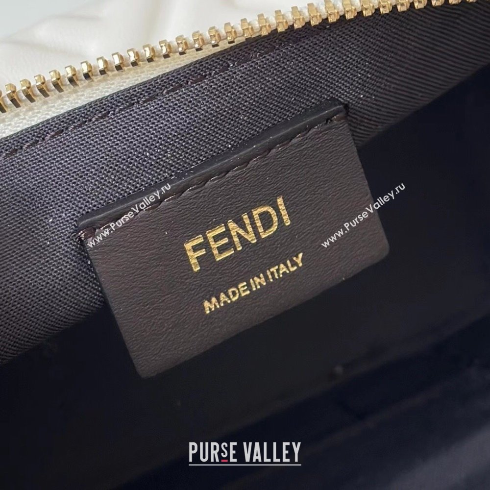 Fendi Vanity Mini Bag in Camelia nappa leather White 2025 8686A (CL-250807001)