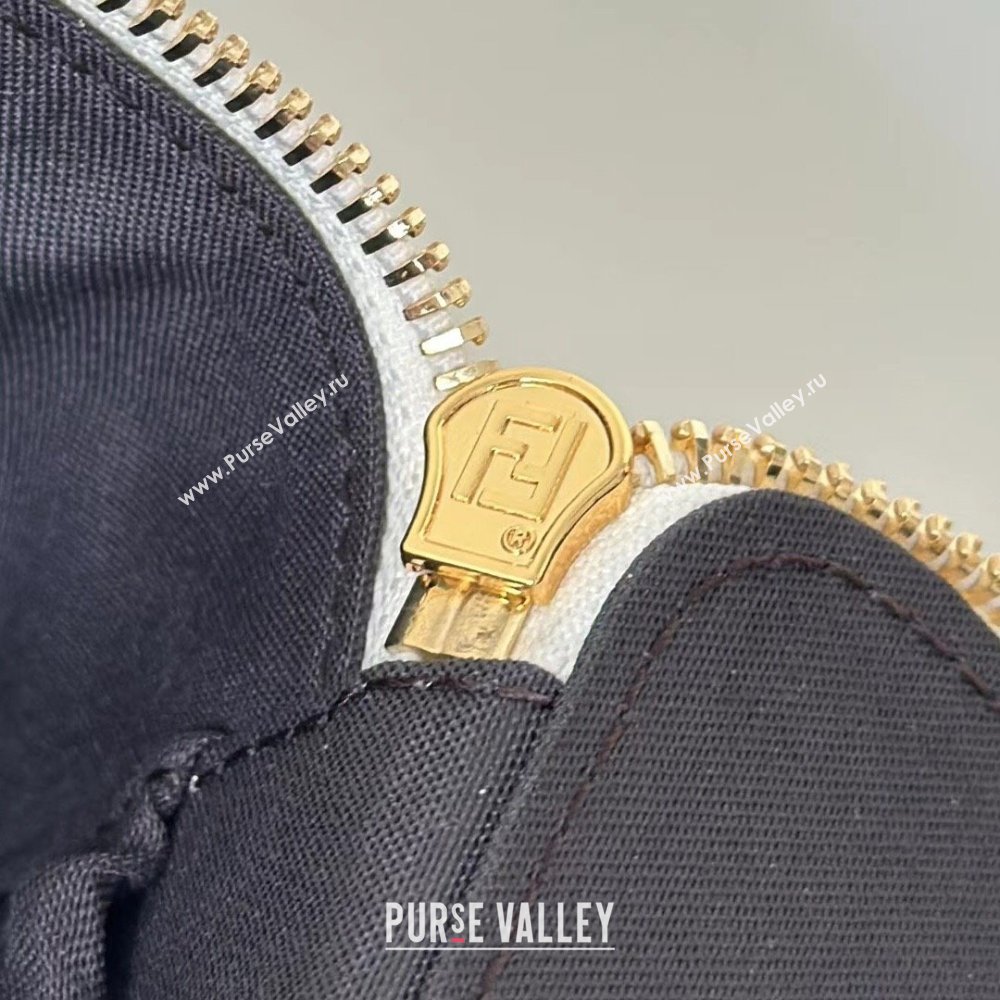 Fendi Vanity Mini Bag in Camelia nappa leather White 2025 8686A (CL-250807001)