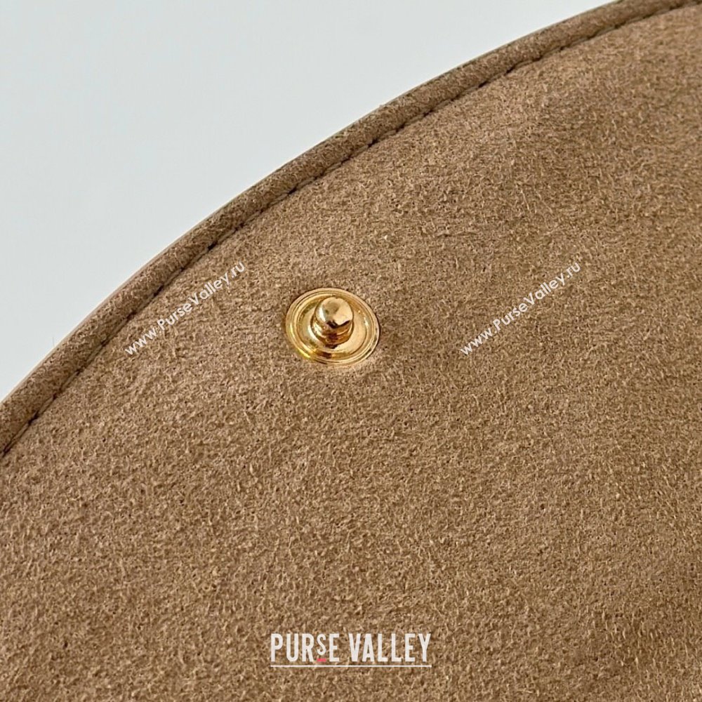 Fendi Fendigraphy Wallet on Chain Mini bag in Leather Apricot 2025 8687 (CL-250930017)