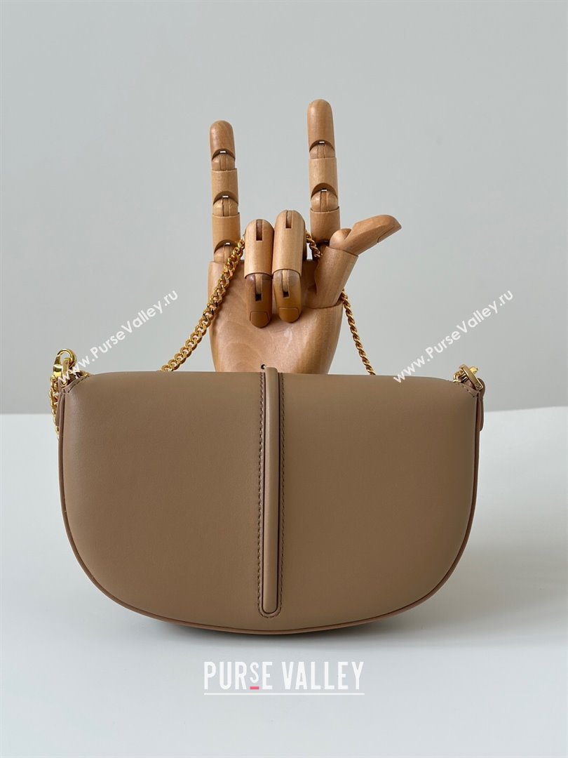 Fendi Fendigraphy Wallet on Chain Mini bag in Leather Apricot 2025 8687 (CL-250930017)