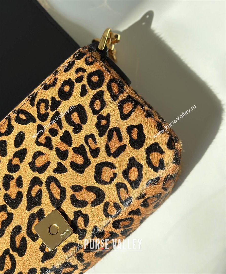 Fendi Baguette Mini Bag in Leopard Printed Mohair 2025 8691S (CL-251124001)