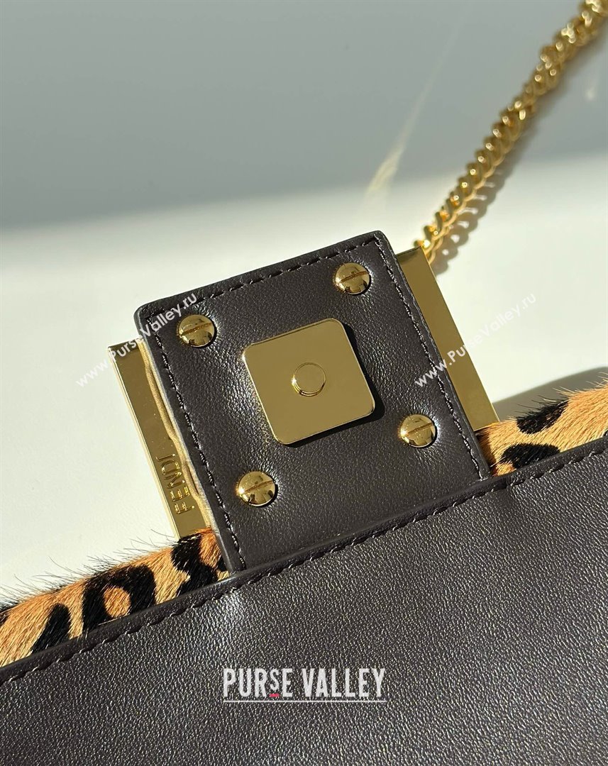 Fendi Baguette Mini Bag in Leopard Printed Mohair 2025 8691S (CL-251124001)
