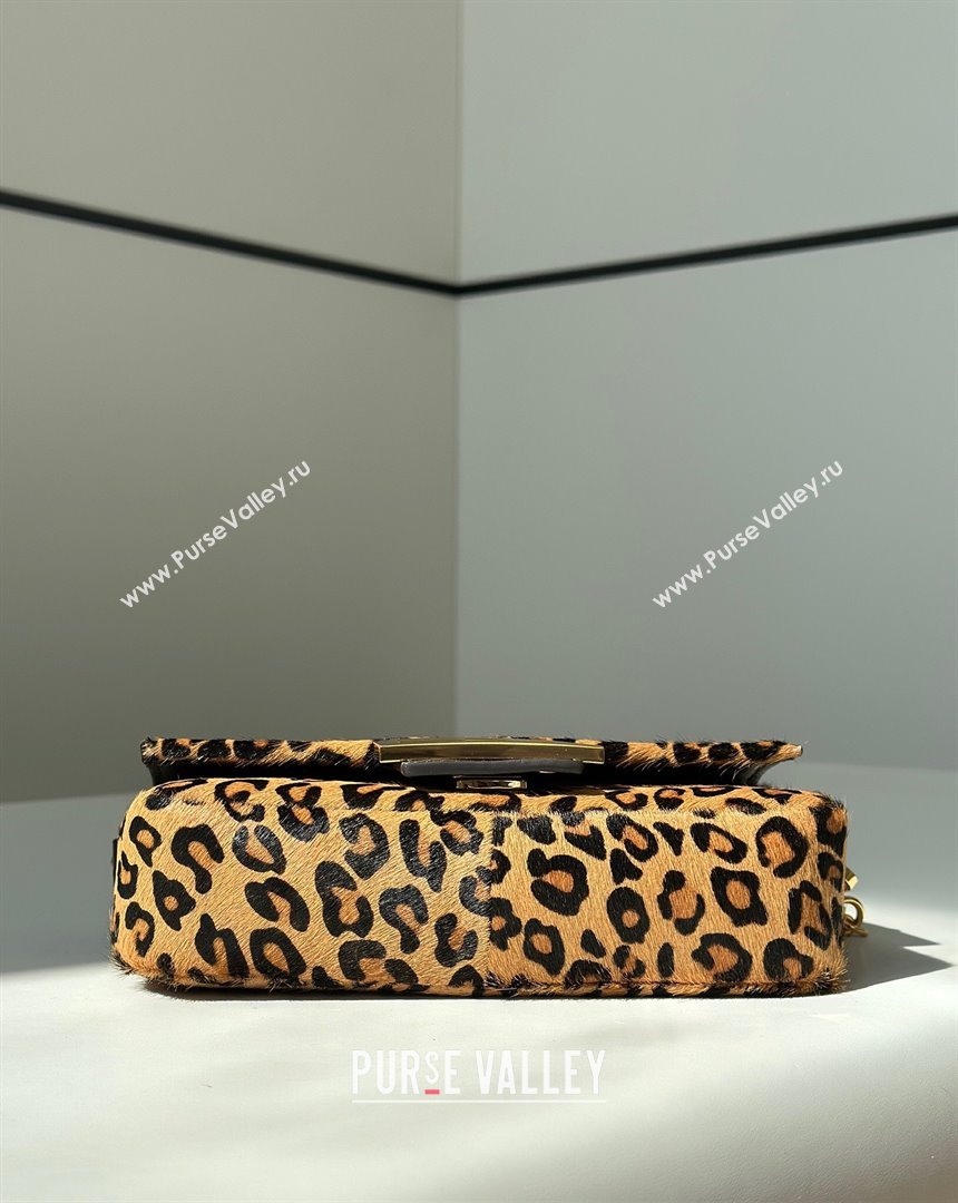 Fendi Baguette Mini Bag in Leopard Printed Mohair 2025 8691S (CL-251124001)