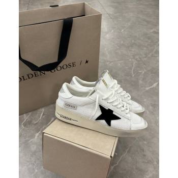 Golden Goose Stardan Sneakers in white mesh and black suede star 2024 0530 (13-240530031)