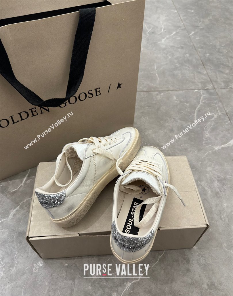 Golden Goose Soul Star Sneakers in White Leather 2024 0905 (13-240905073)