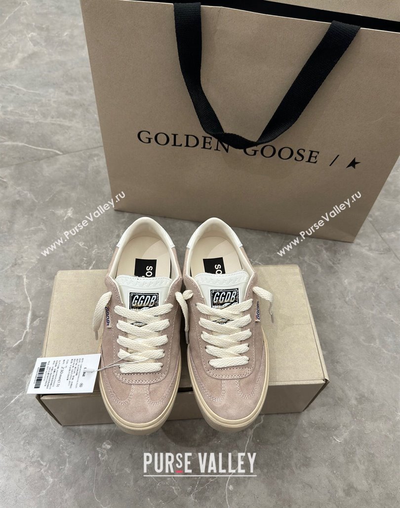 Golden Goose Soul Star Sneakers in Suede Nude Pink 2024 0905 (13-240905074)