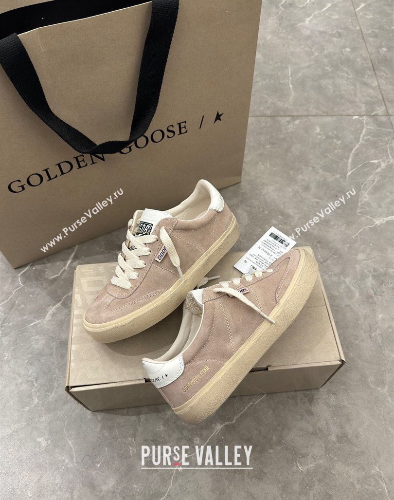 Golden Goose Soul Star Sneakers in Suede Nude Pink 2024 0905 (13-240905074)