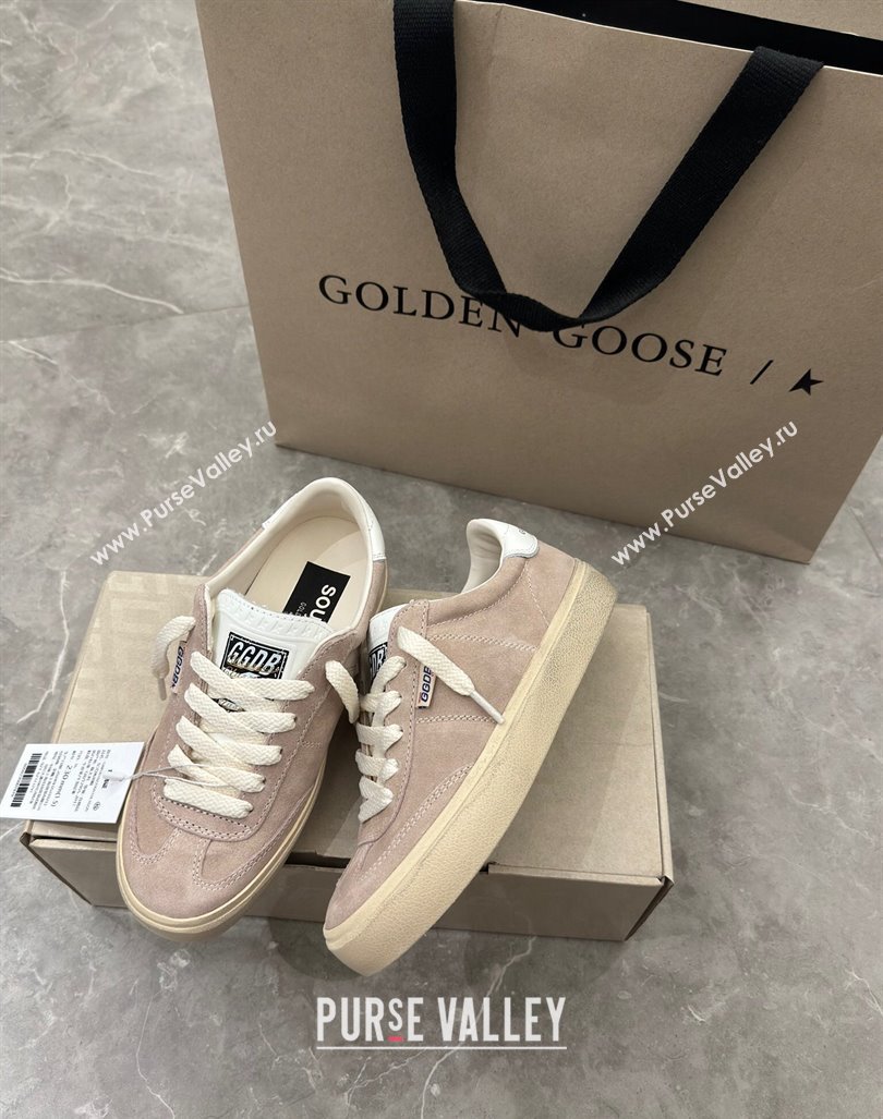 Golden Goose Soul Star Sneakers in Suede Nude Pink 2024 0905 (13-240905074)