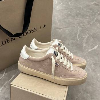 Golden Goose Soul Star Sneakers in Suede Nude Pink 2024 0905 (13-240905074)