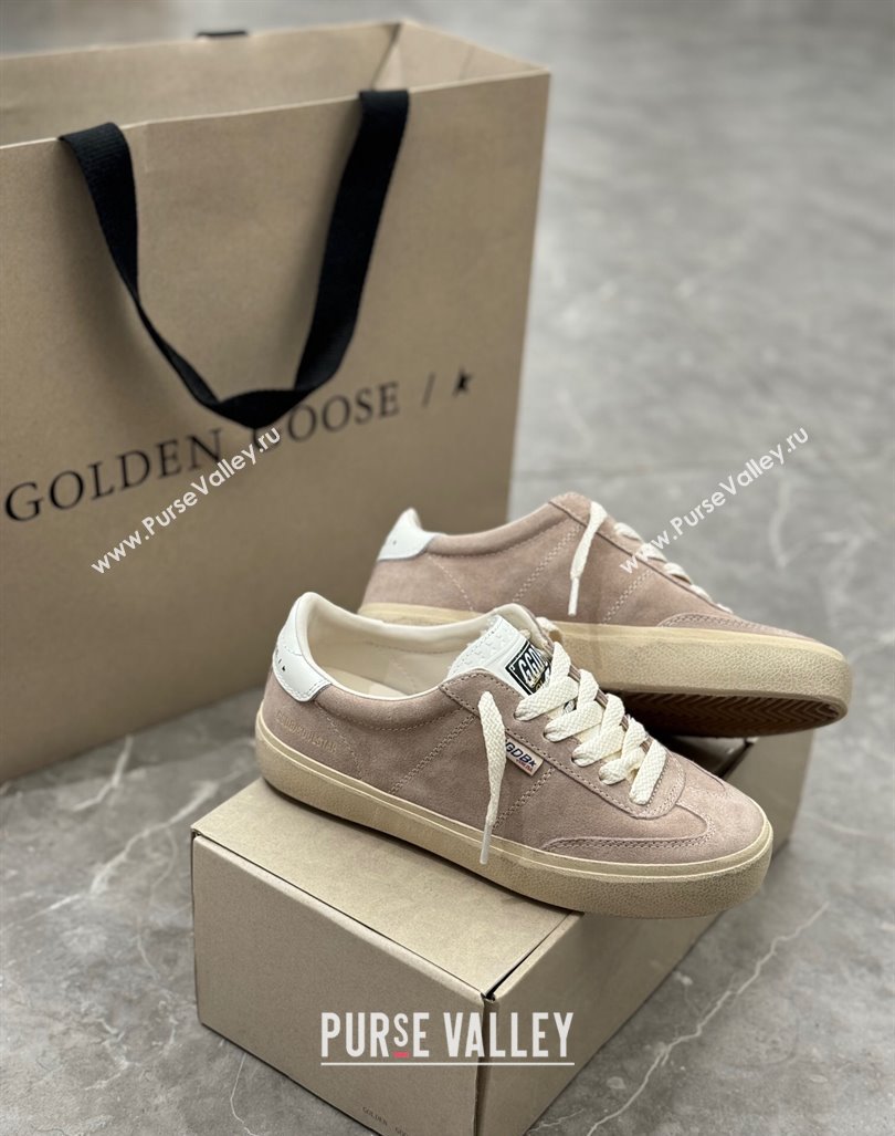 Golden Goose Soul Star Sneakers in Suede Nude Pink 2024 0905 (13-240905074)