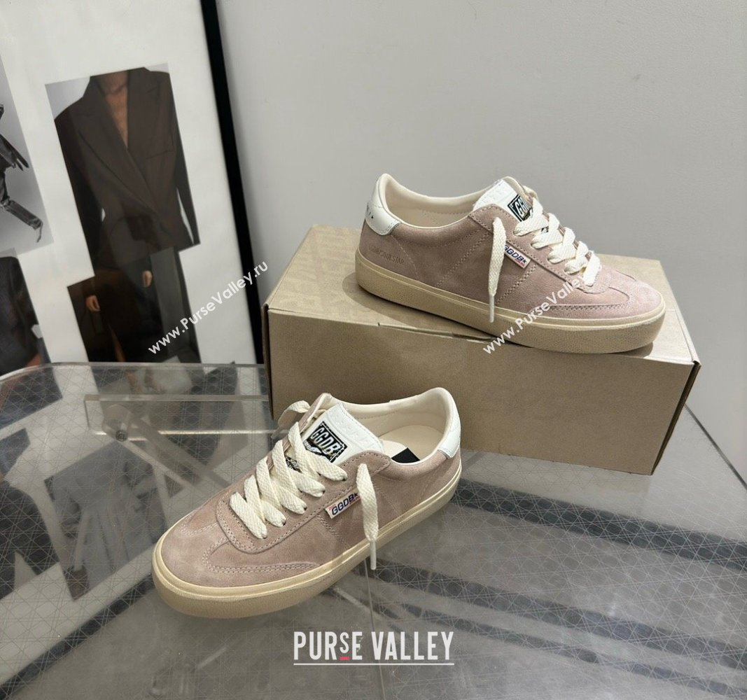 Golden Goose Soul Star Sneakers in Suede Nude Pink 2024 0905 (13-240905074)