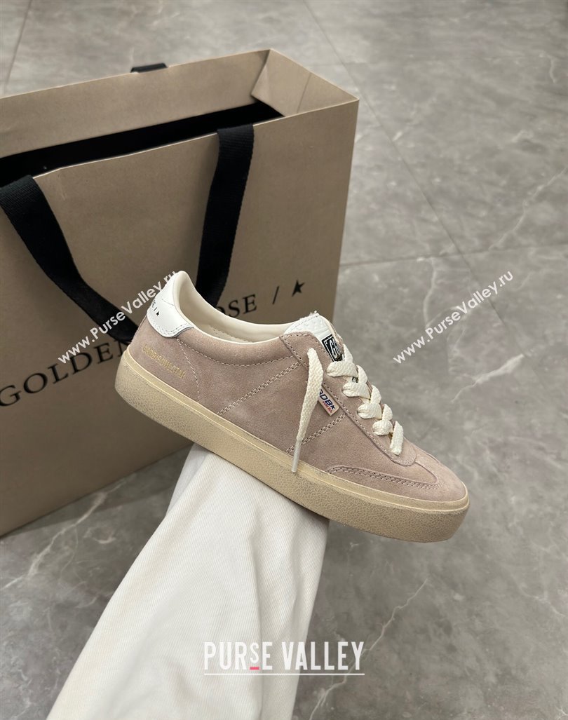 Golden Goose Soul Star Sneakers in Suede Nude Pink 2024 0905 (13-240905074)