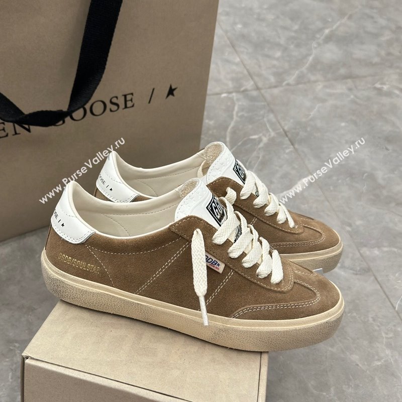 Golden Goose Soul Star Sneakers in Suede Light Brown 2024 0905 (13-240905071)