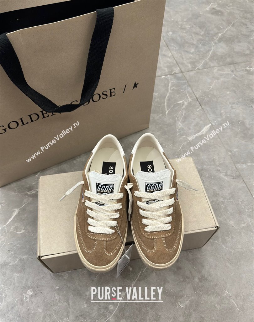 Golden Goose Soul Star Sneakers in Suede Light Brown 2024 0905 (13-240905071)