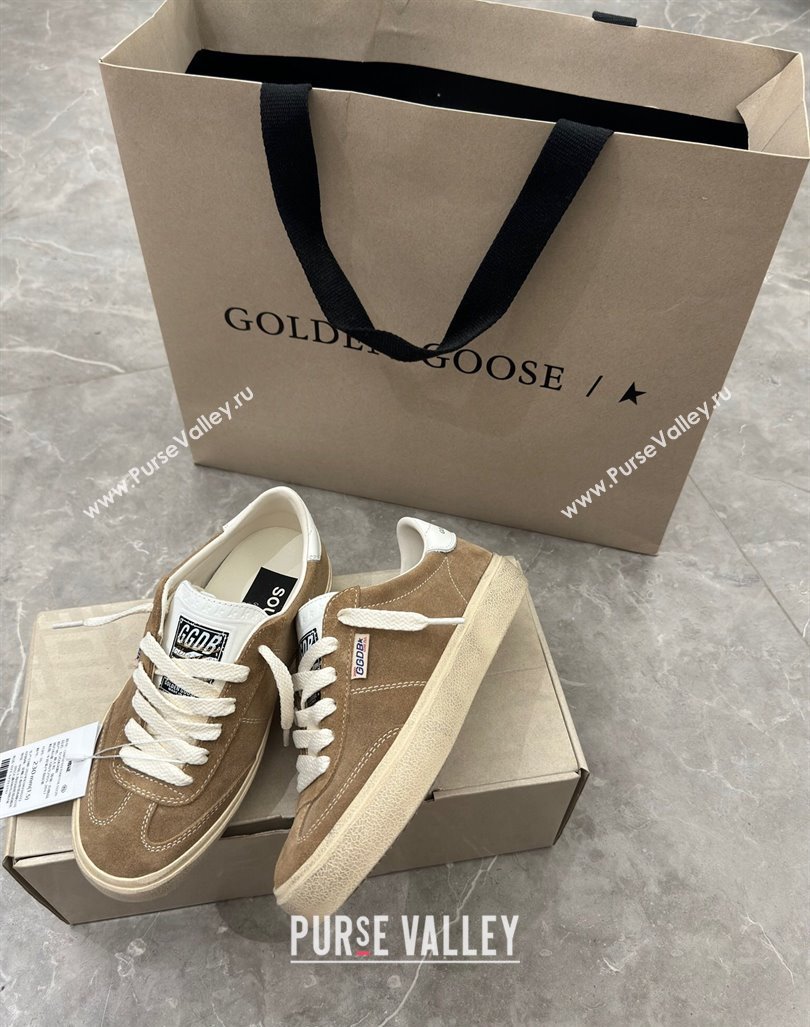 Golden Goose Soul Star Sneakers in Suede Light Brown 2024 0905 (13-240905071)