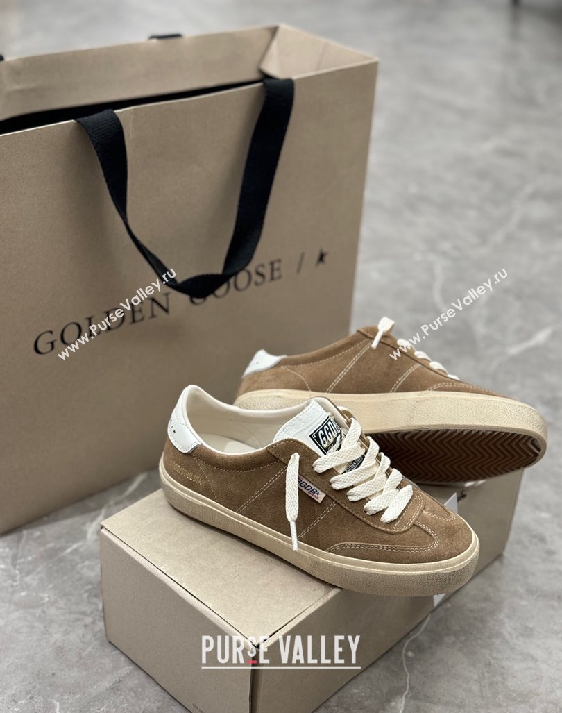 Golden Goose Soul Star Sneakers in Suede Light Brown 2024 0905 (13-240905071)