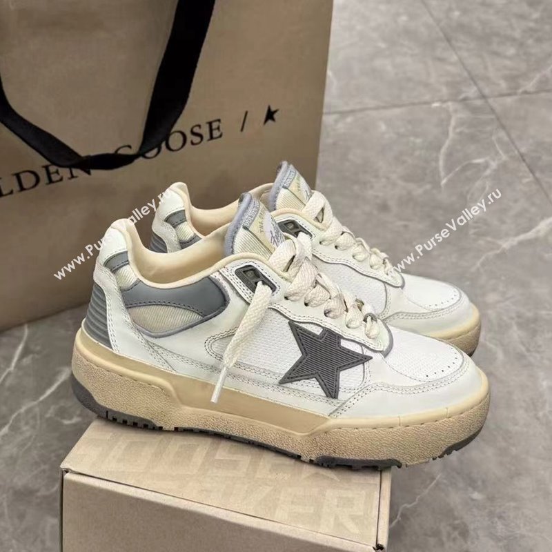 Golden Goose Forty2 with grey star and grey leather heel tab Grey/White 2024 1224 (13-241224011)