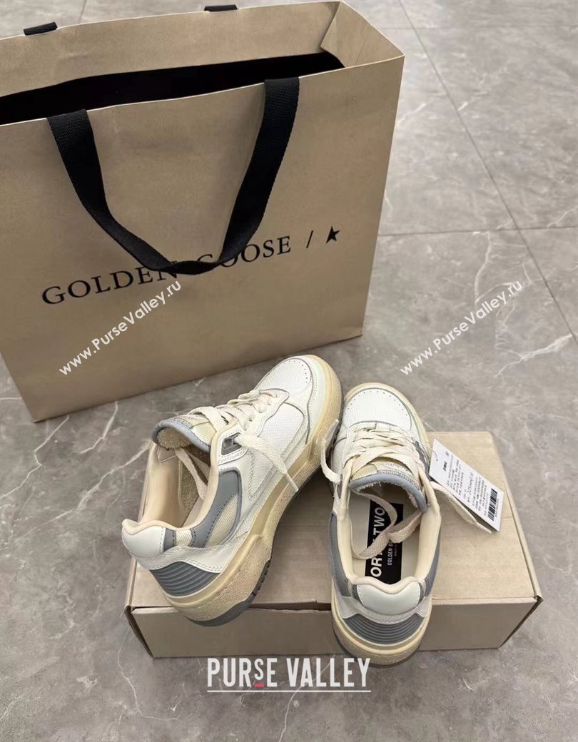 Golden Goose Forty2 with grey star and grey leather heel tab Grey/White 2024 1224 (13-241224011)