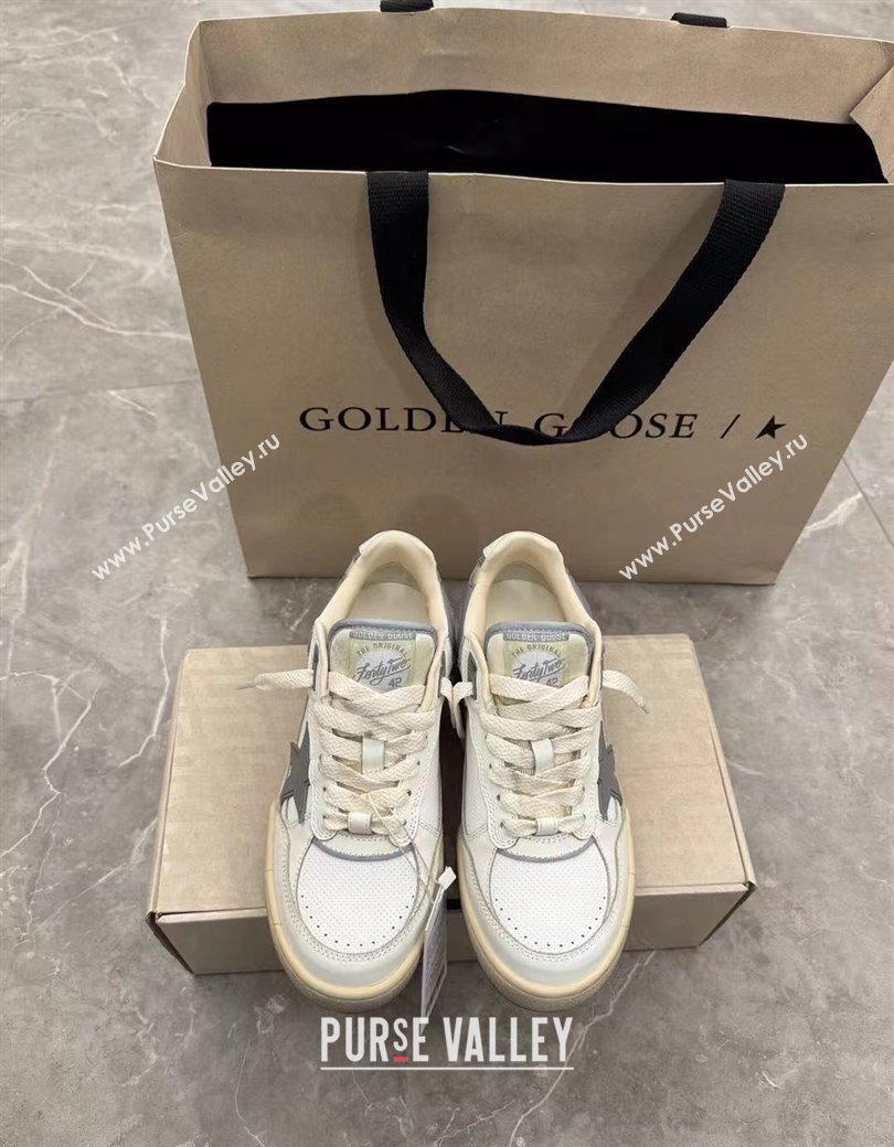 Golden Goose Forty2 with grey star and grey leather heel tab Grey/White 2024 1224 (13-241224011)