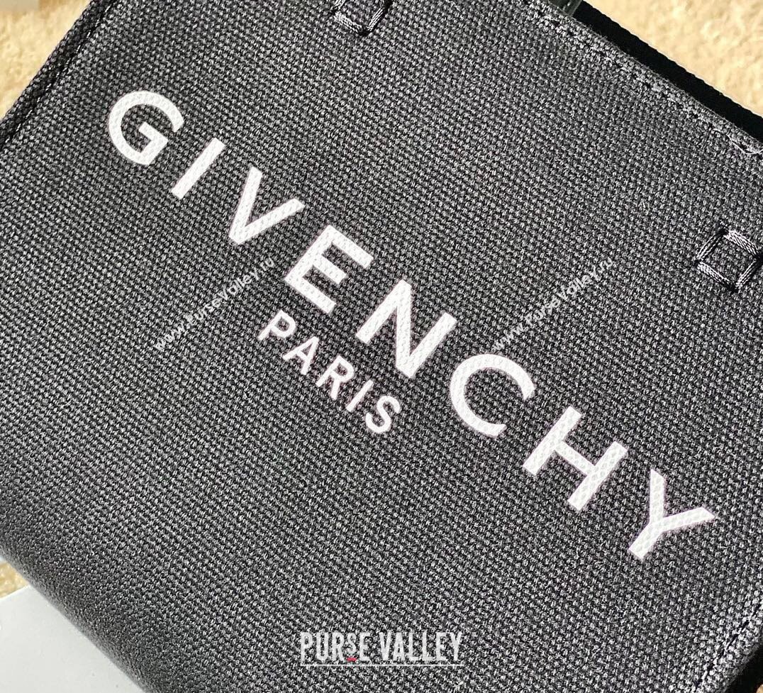 Givenchy Mini G-Tote shopping bag in canvas Black/Red 2025 (YY-250408017)