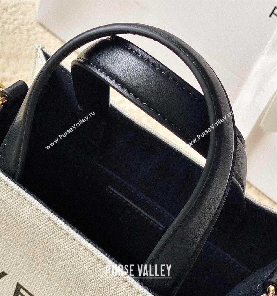 Givenchy Mini G-Tote shopping bag in canvas Beige/Black 2025 (YY-250408018)