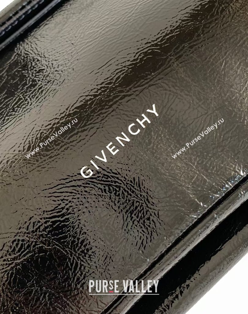 Givenchy Small Ptit Voyou bag in patent leather Black 2025 (Ys-250408013)