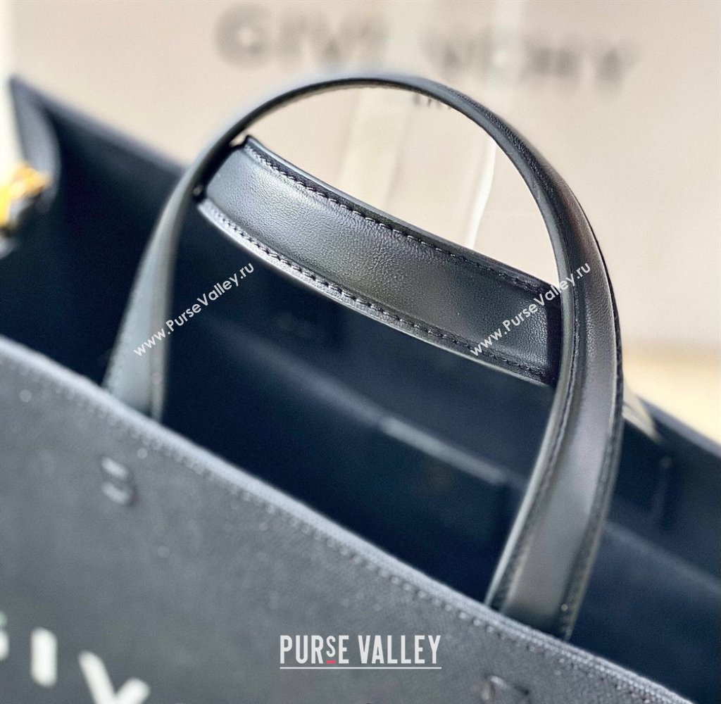 Givenchy Medium G-Tote shopping bag in canvas Black2 2025 (YY-250408021)