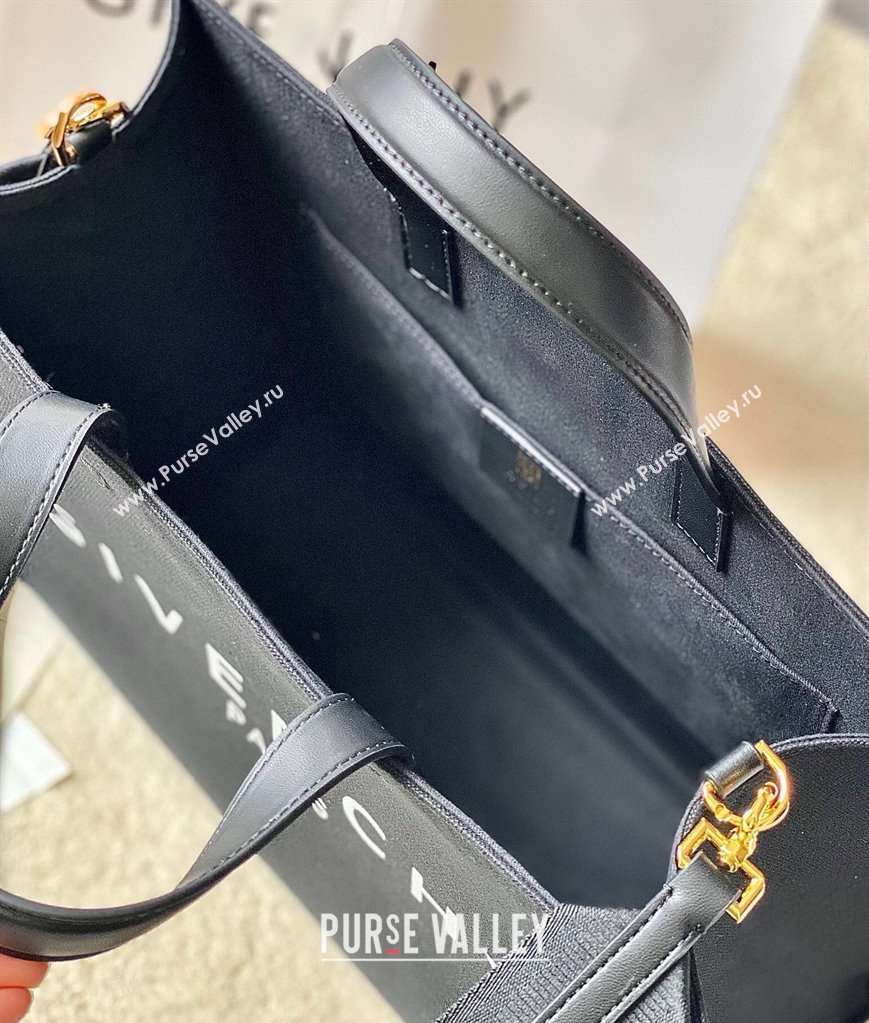 Givenchy Medium G-Tote shopping bag in canvas Black2 2025 (YY-250408021)
