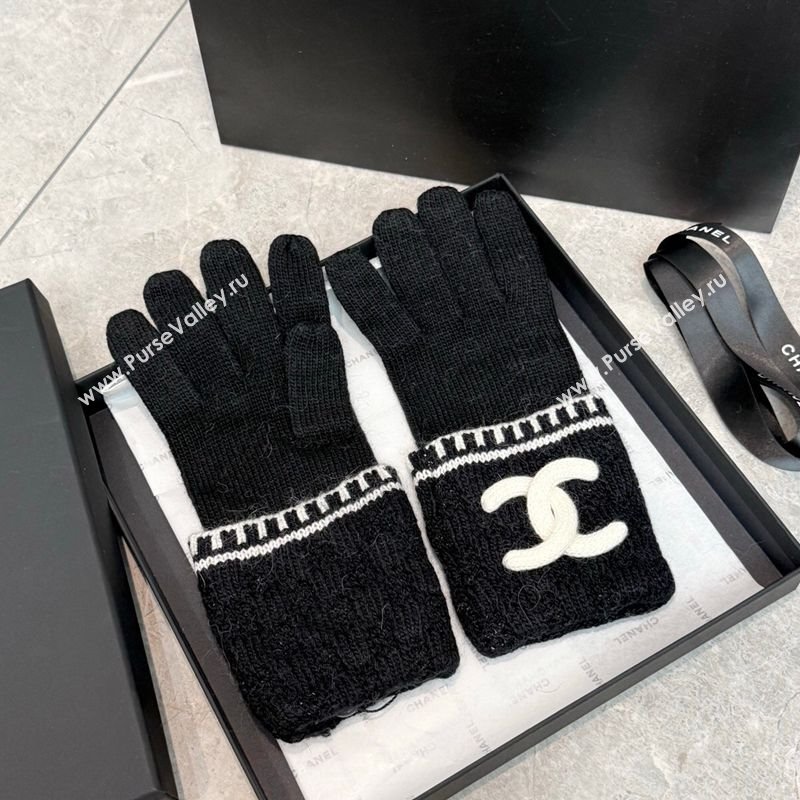 Chanel Knit Gloves Black 2026 CH010501 (SHI-260105013)