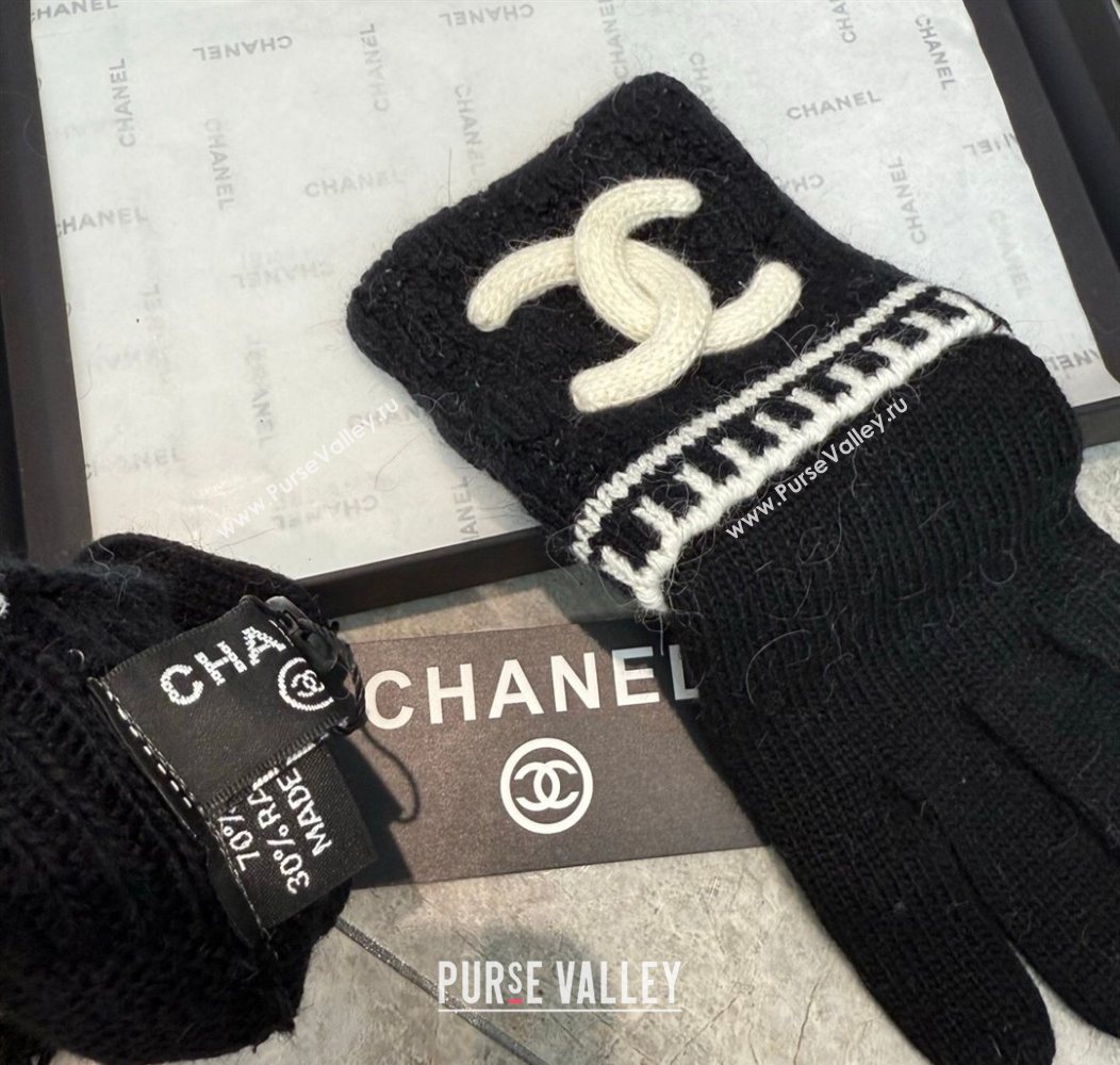 Chanel Knit Gloves Black 2026 CH010501 (SHI-260105013)