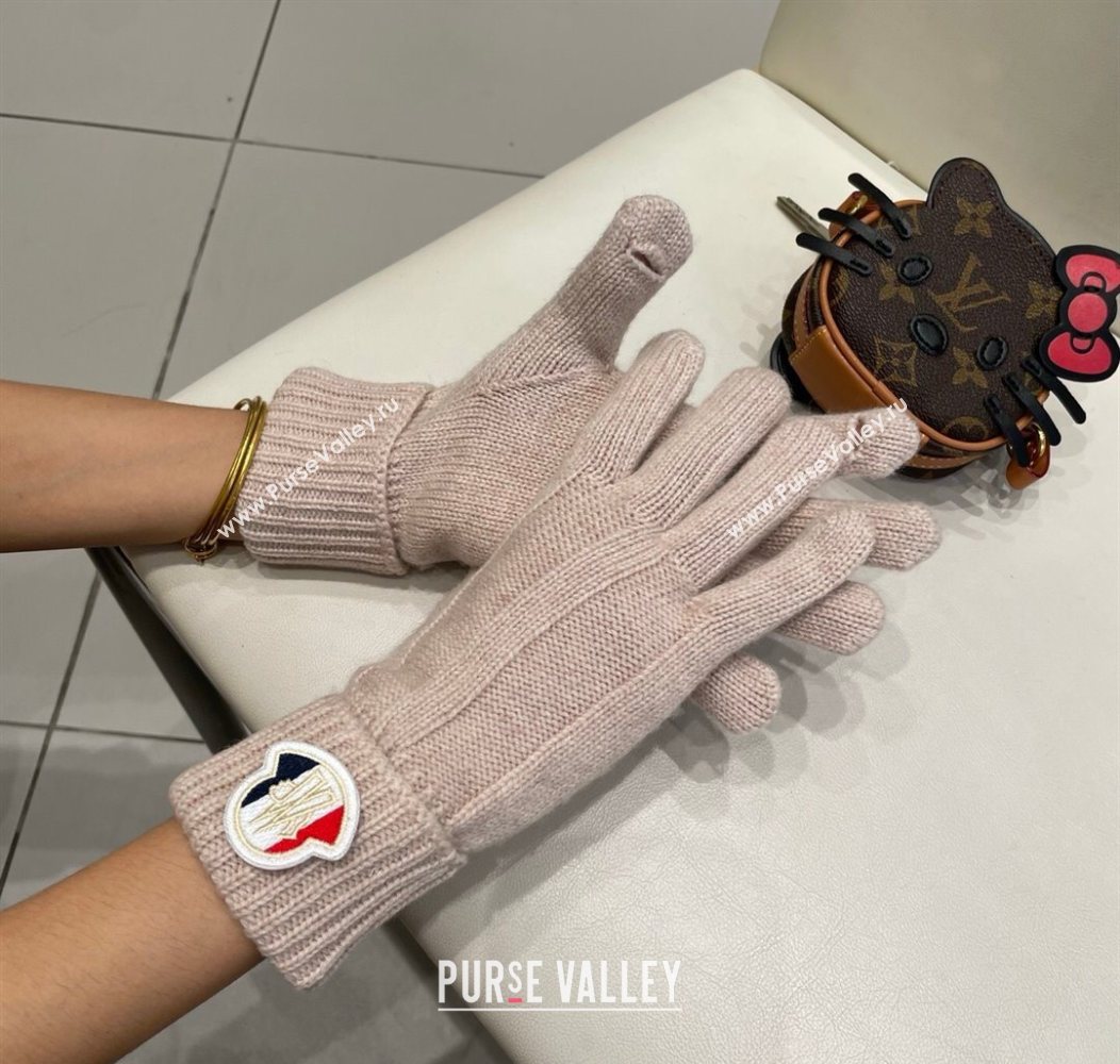 Moncler Knit Gloves Powder Pink 2026 ML010501 (XMN-260105004)