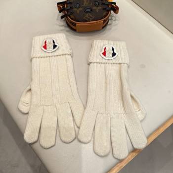 Moncler Knit Gloves White 2026 ML010501 (XMN-260105005)